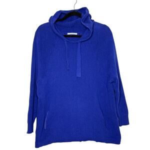HUMANOID Organic Cotton Hoodie Sweatshirt – Royal Blue – Women’s S